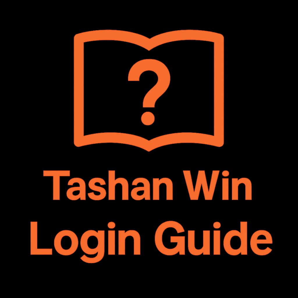 An icon symbolizing the Tashan Win Login Guide with #ff6600 color scheme.